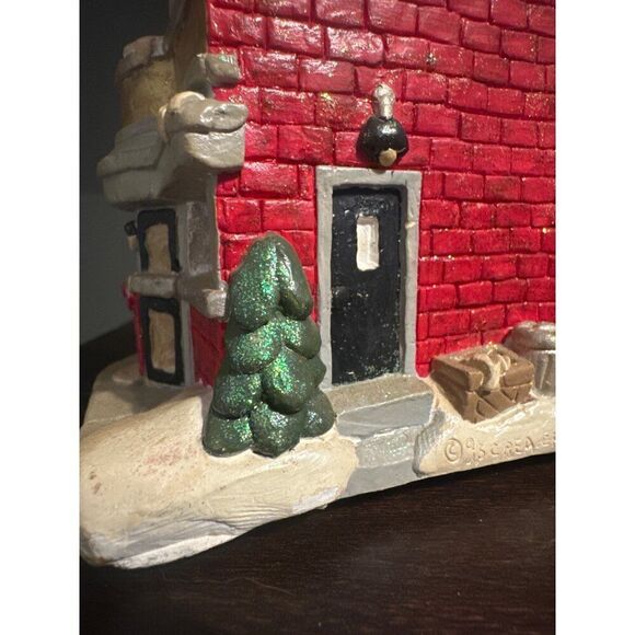 RARE California Creations Ceramic Christmas Village “Flos Drive-In” - Picture 9 of 15